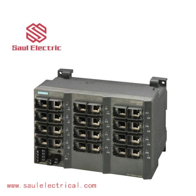 SIEMENS SCALANCE X224 Managed IE Switch, Redundant Power Supply