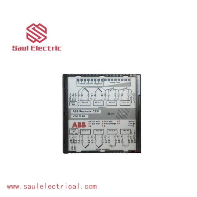 ABB CS31 ICDT08B5 GJR5251600R0101 Analog Input Module - Precision & Reliability in Industrial Automation