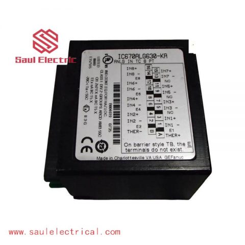 GE Fanuc IC670ALG630 Analog Input Module, for Field Control Applications