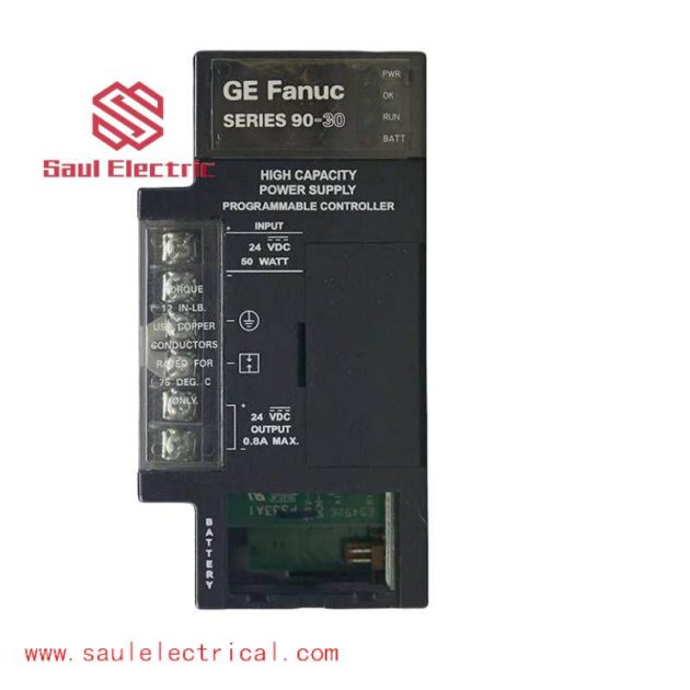 GE IC693PWR331 - High Capacity Power Supply Module, Optimized for Industry 4.0 Applications