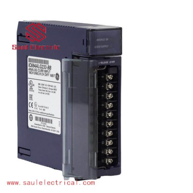 GE IC694ALG233 Analog Current Input Module: High Precision, Reliable Industrial Control Solution