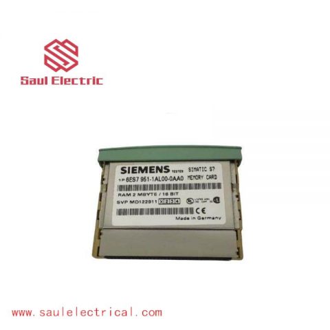 Siemens 6ES7951-1AL00-0AA0: High-Performance RAM Memory Card for Simatic S7 Systems