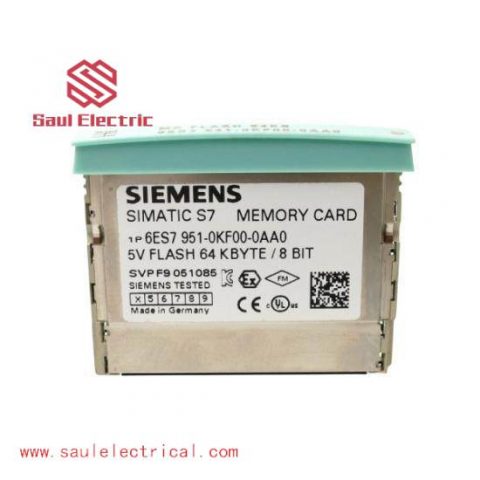 SIEMENS SIMATIC 6ES7951-0KF00-0AA0 Flash Memory Card, Advanced Control Solutions