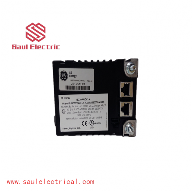 GE IS220PAICH1A - Analog I/O Pack for Hazardous and Non-Hazardous Locations