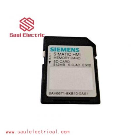 SIMATIC SD Memory Card 6AV6 671-8XB10-0AX1 by Siemens, for Industrial Control Solutions