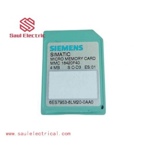 Siemens S7 Micro Memory Card, 6ES7953-8LM20-0AA0, PLC Modules