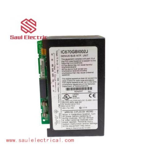 GE FANUC IC670GBI002J - Advanced Process Control Module for Industrial Automation