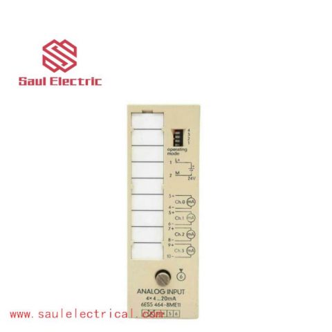 Siemens 6ES5464-8ME11 Analog Input Module for S5-90U/-95U/-100U PLCs