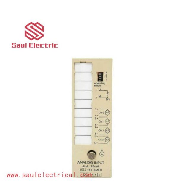 Siemens 6ES5464-8ME11 Analog Input Module for S5-90U/-95U/-100U PLCs