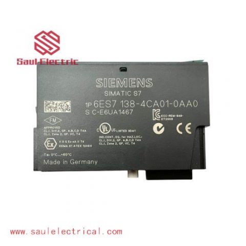 Siemens SIMATIC DP Power Module 6ES7 138-4CA01-0AA0 - Industry Grade Automation Core Component